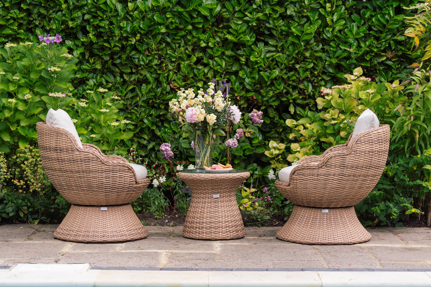 Petal Rattan Bistro Set
