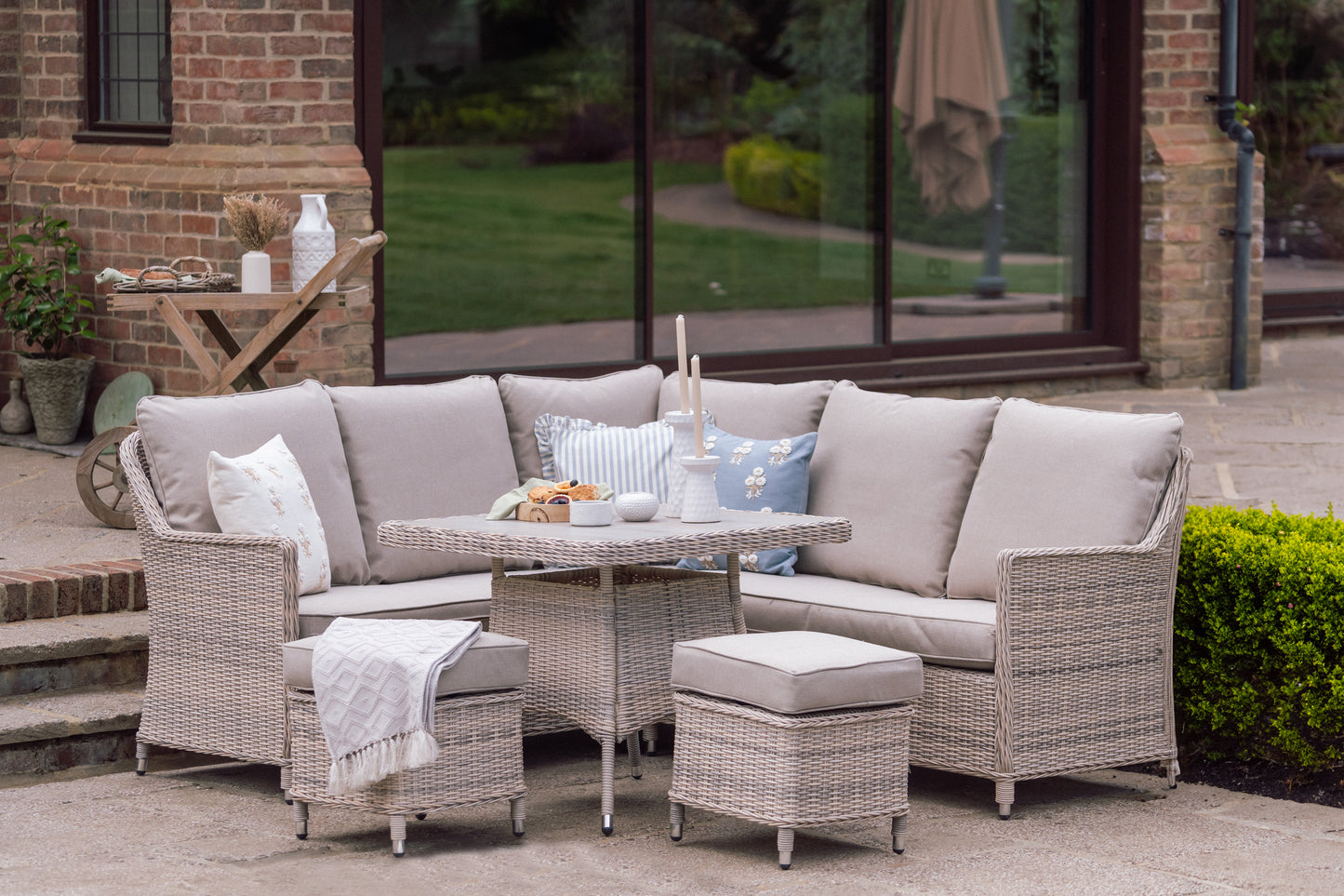 Rattan Mini Modular Corner Set