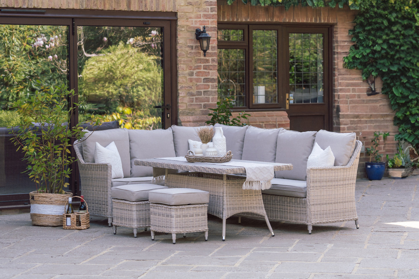 Rattan Corner Lounge Set