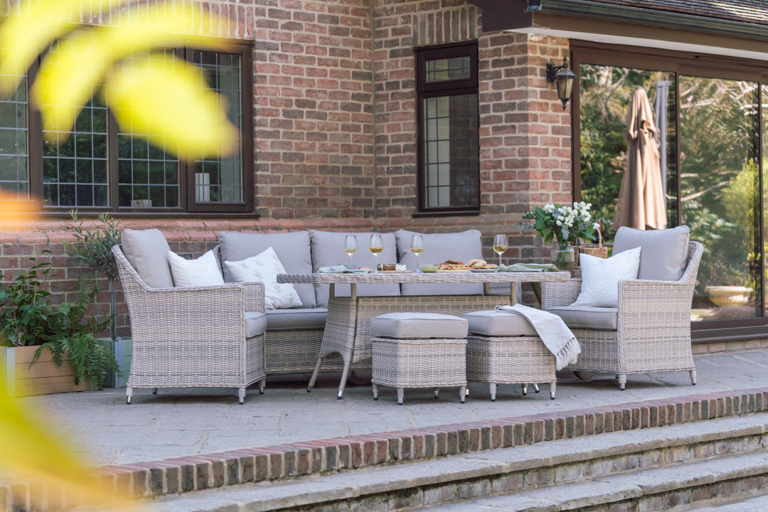 Rattan Lounge Dining Set