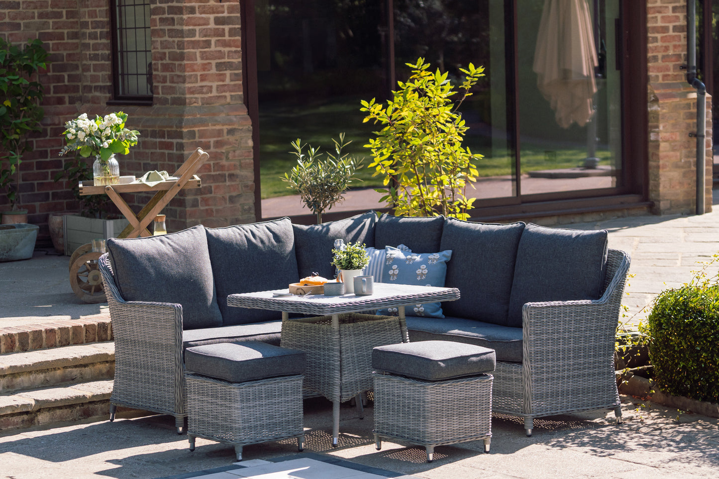Rattan Mini Modular Corner Set