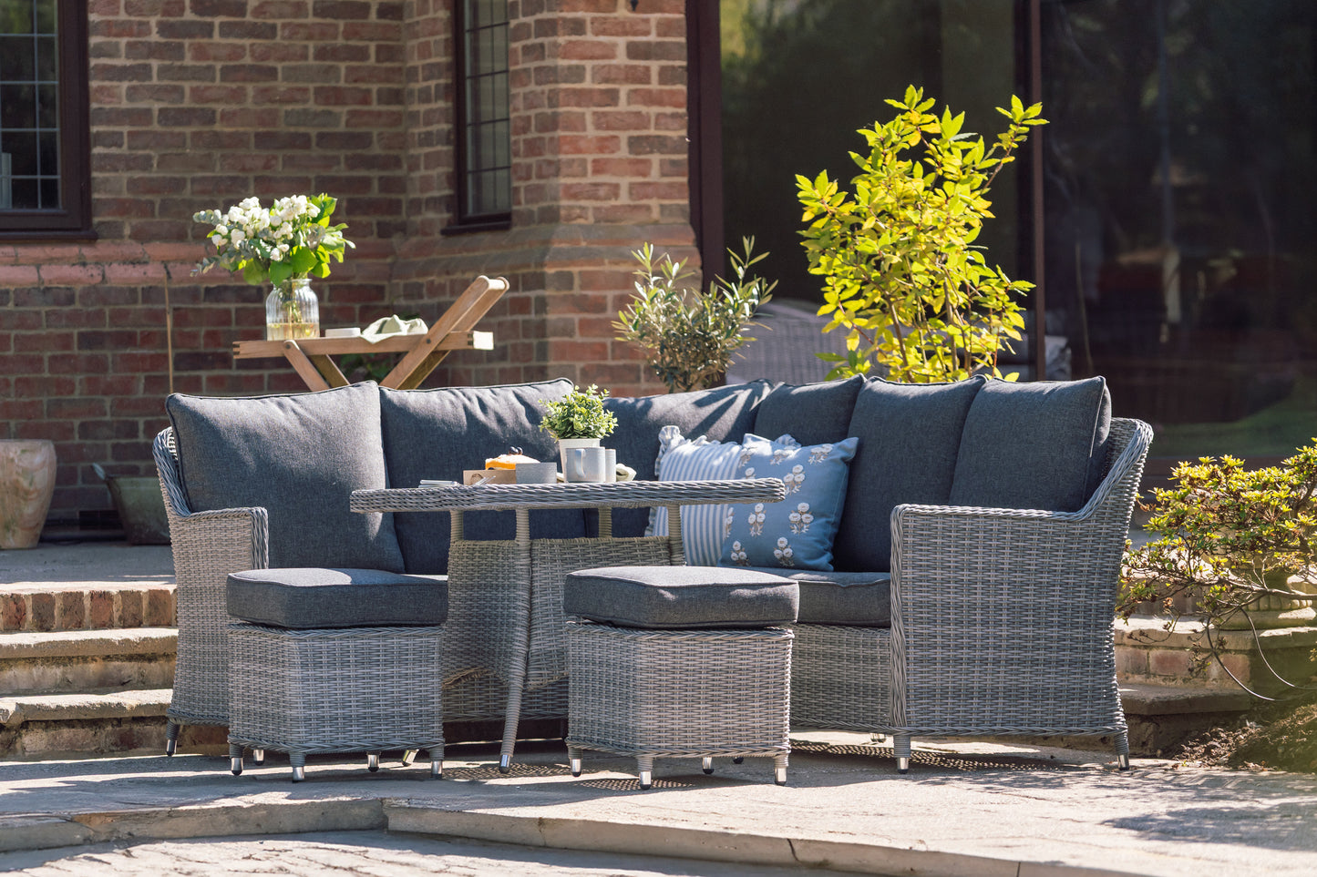 Rattan Mini Modular Corner Set