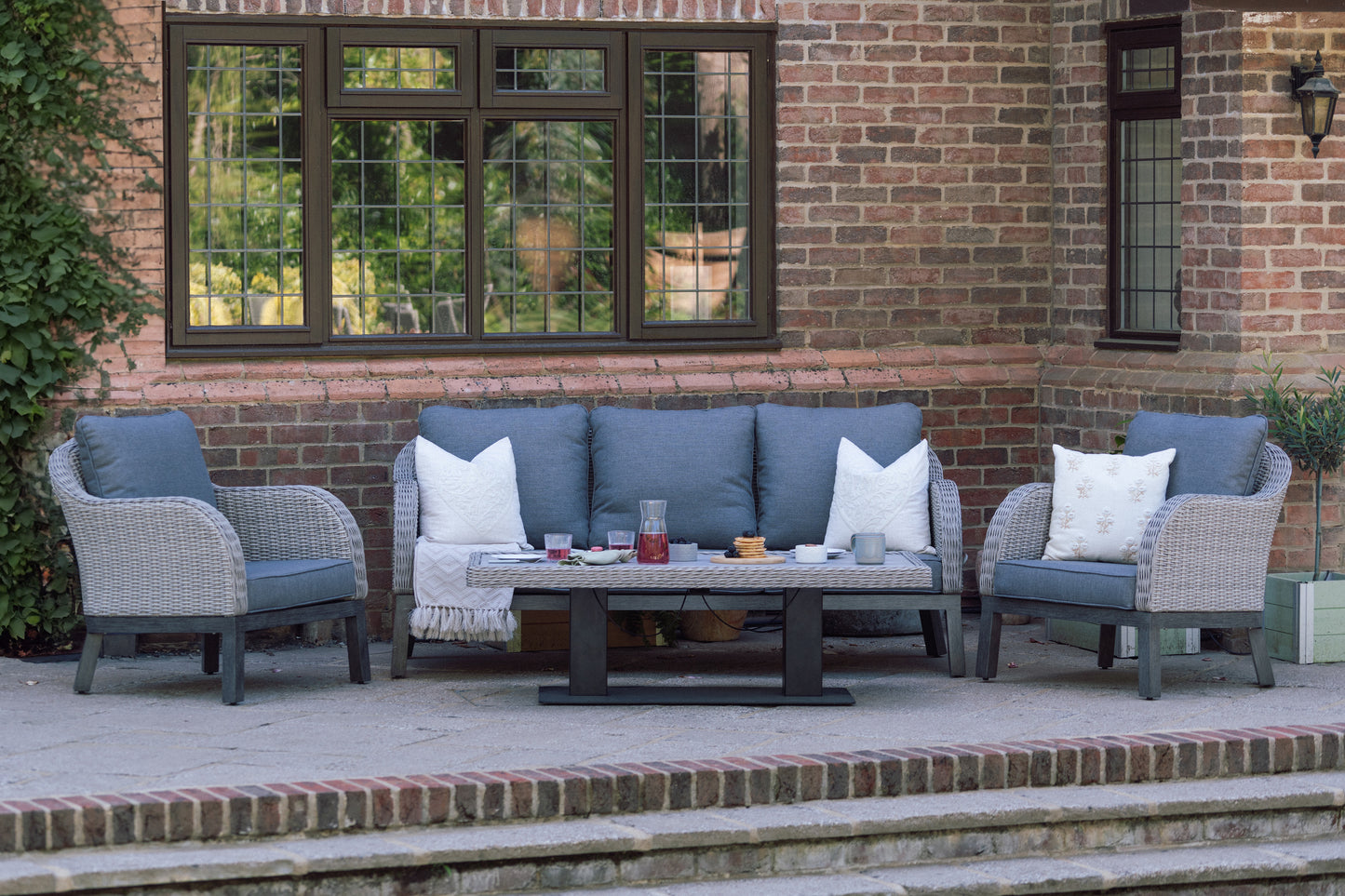 Wicker 5 Seater Lounge Set