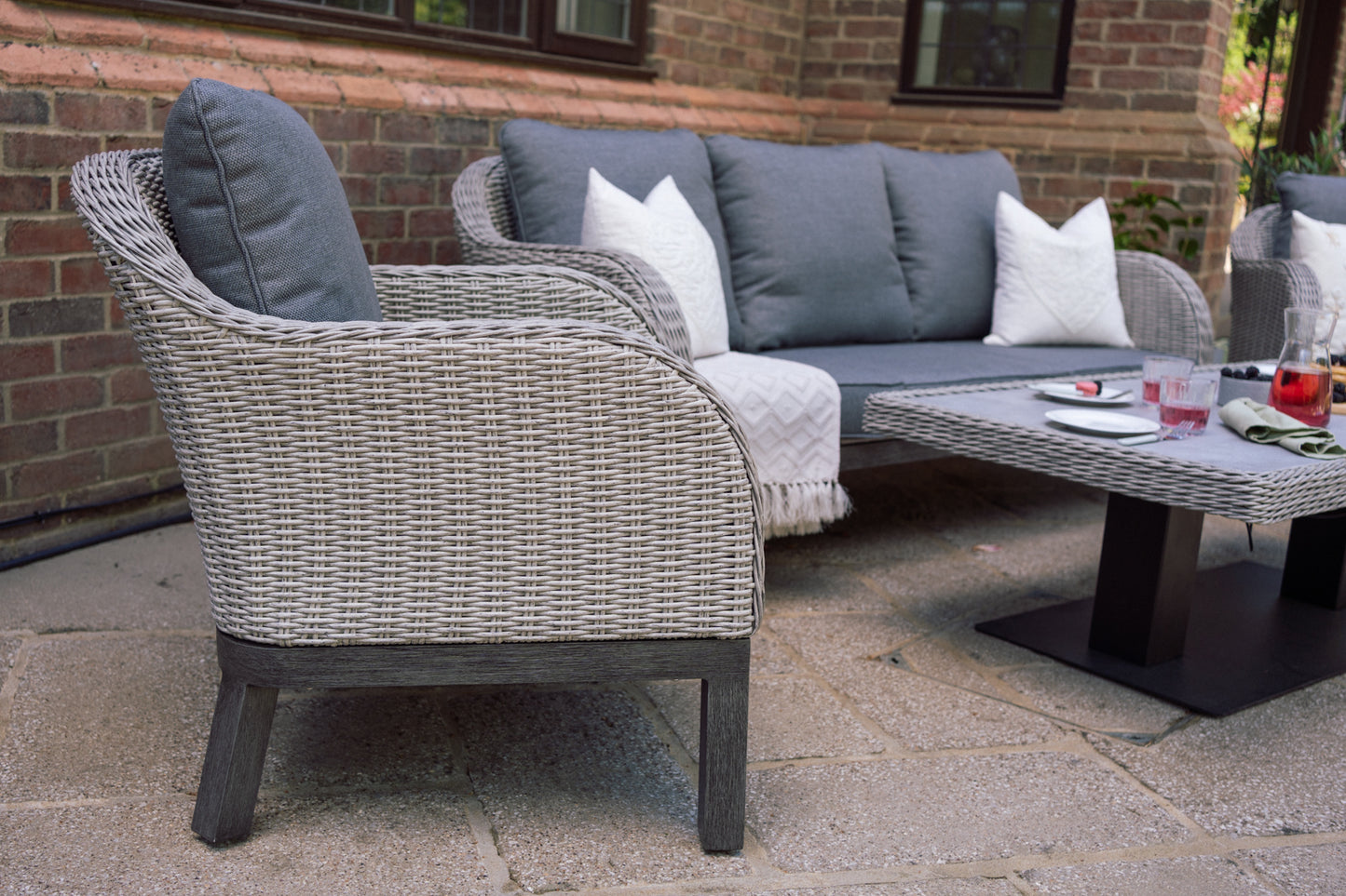 Wicker 5 Seater Lounge Set