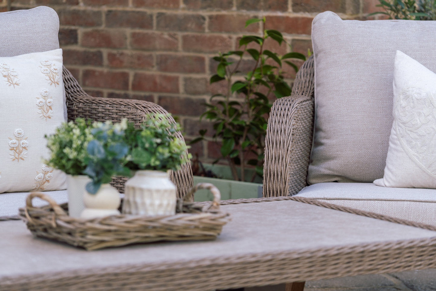 Wicker 4 Seater Lounge Set