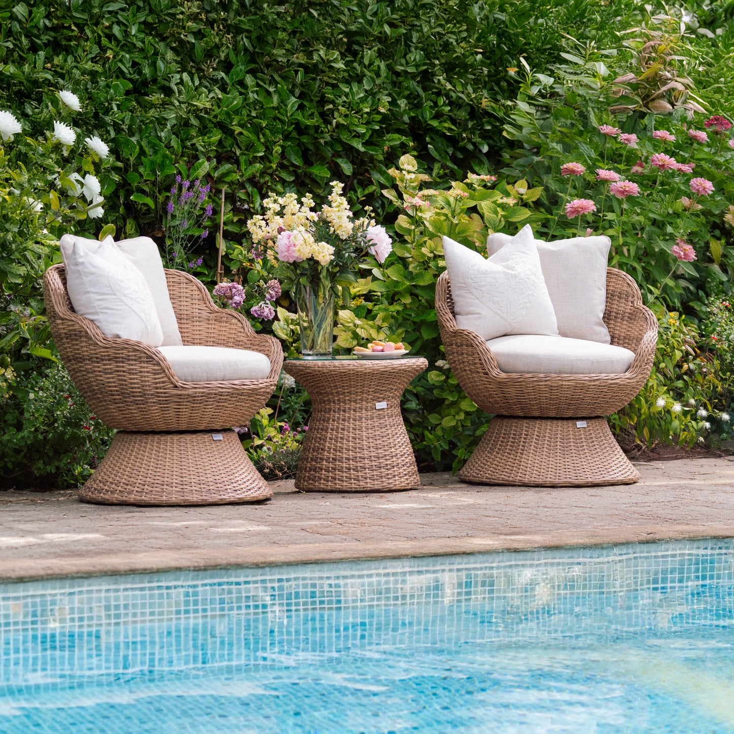 Petal Rattan Bistro Set