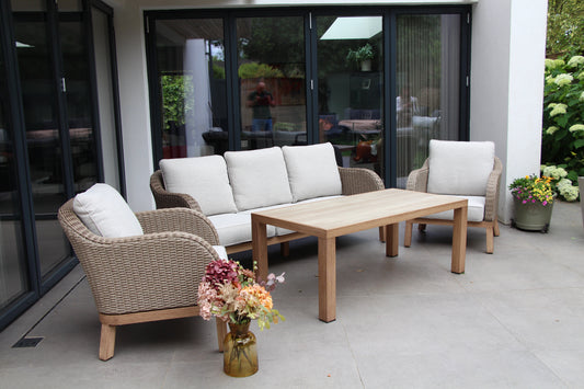 Vienna Aluminium and Wicker Lounge Set