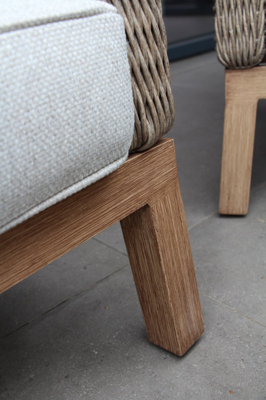 Vienna Aluminium and Wicker Corner Set