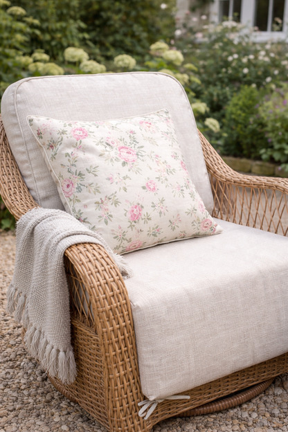Crossed Rattan Rock & Swivel Set
