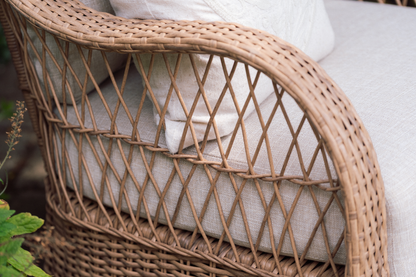 Crossed Rattan Bistro Set