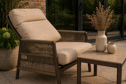 Rope Wicker Bistro Set