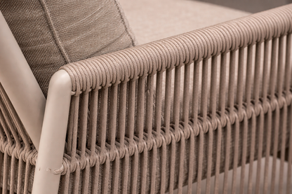 Rope Wicker 4 Seater Round Set