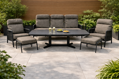 Rope Wicker 5 Seater Lounge Set