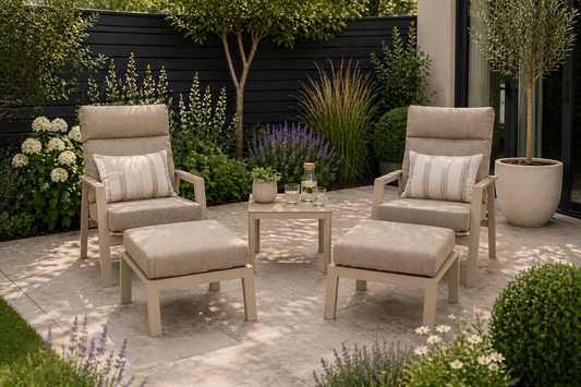 Aluminium Reclining Bistro Set