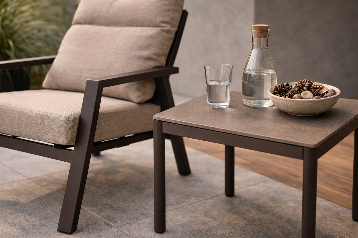 Aluminium Reclining Bistro Set