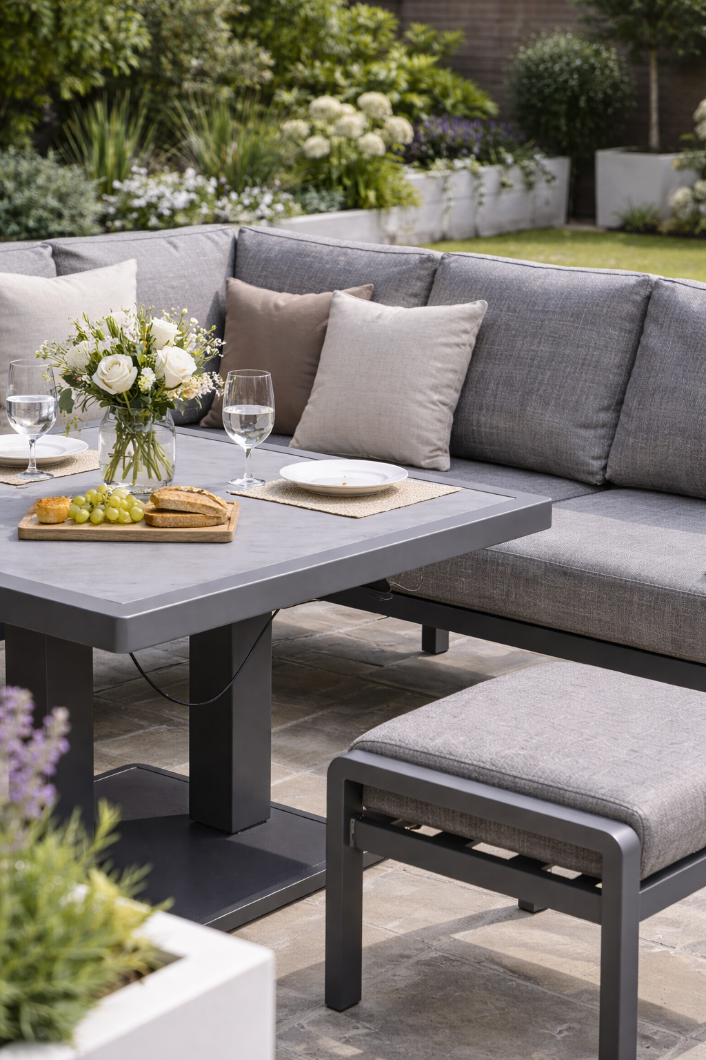 Aluminium Mini Corner Lounge Set