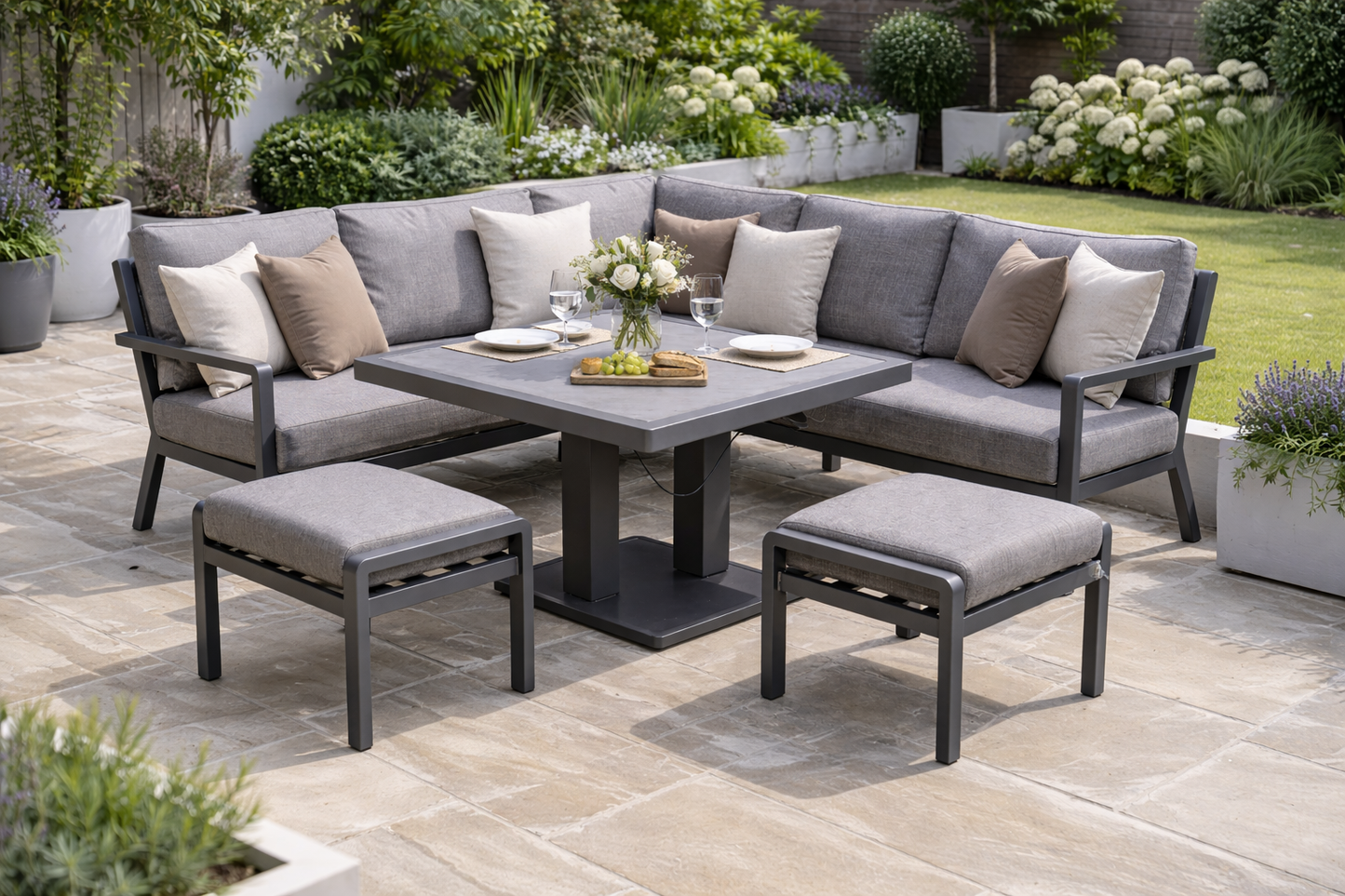 Aluminium Mini Corner Lounge Set