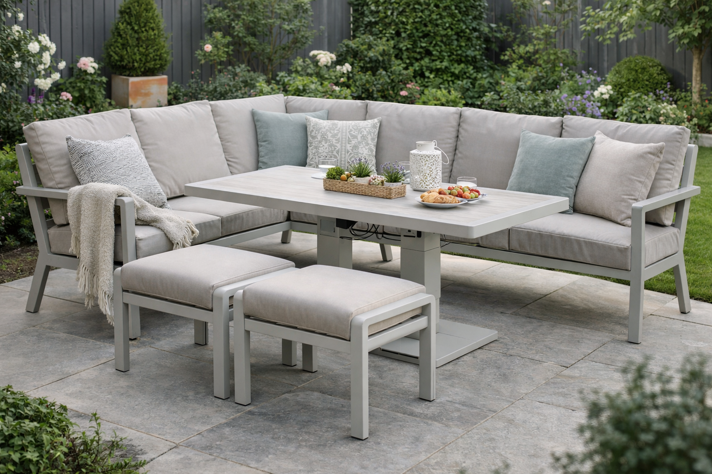 Aluminium Corner Dining Lounge Set