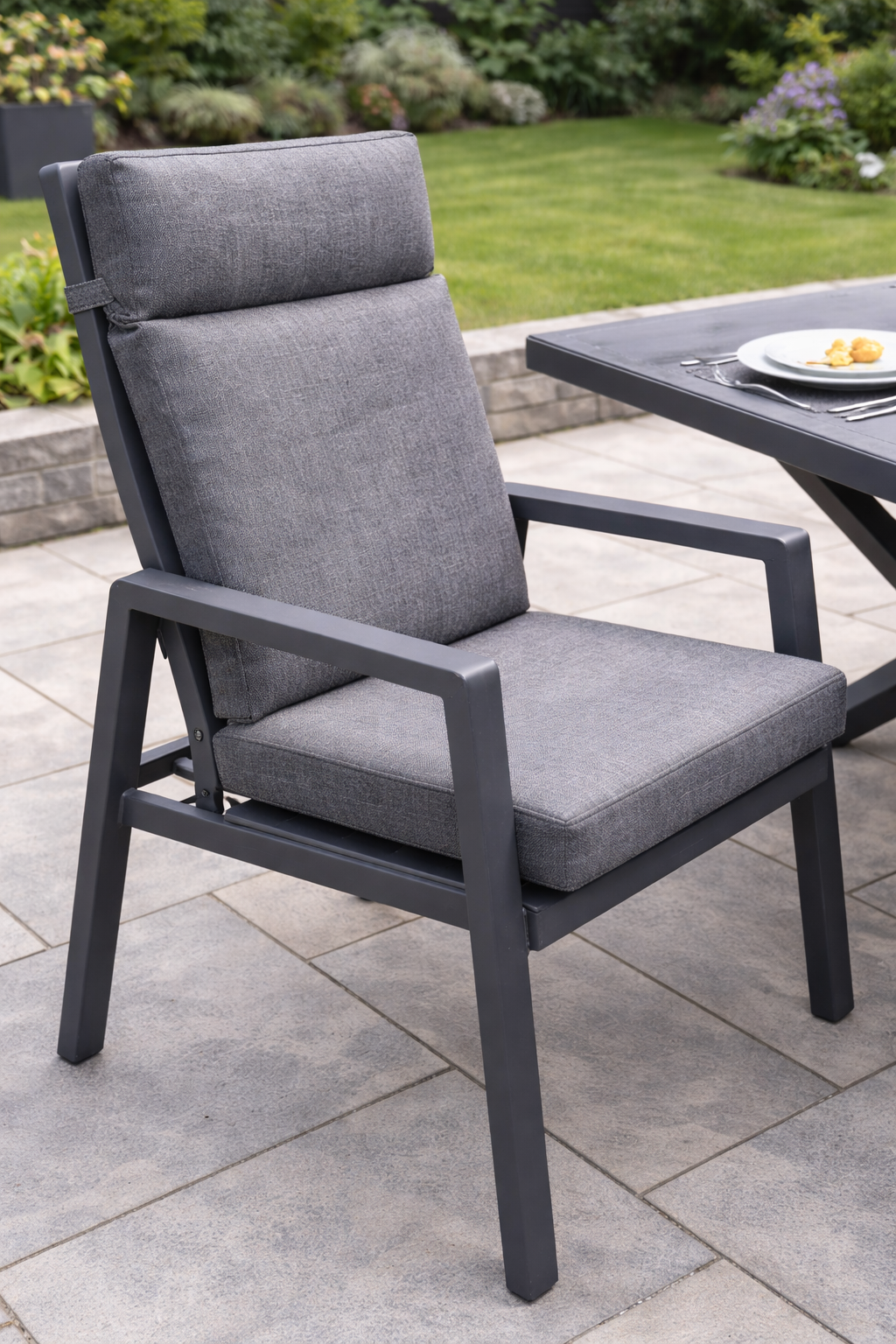 Aluminium 8-Seater Rectangular Dining Set